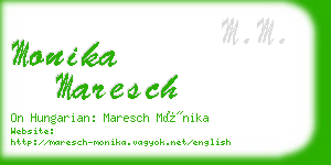 monika maresch business card